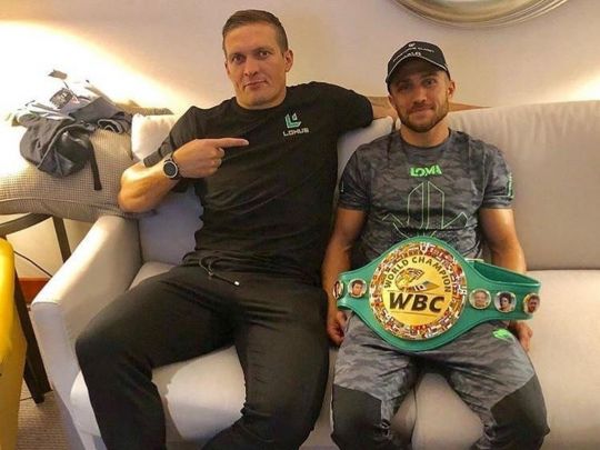 Олександр Усик та Василь Ломаченко
