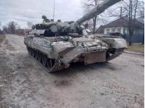 Подбитый российский танк на Полтавщине 