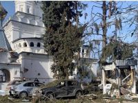 Святогірська лавра після бомбардування російських військ