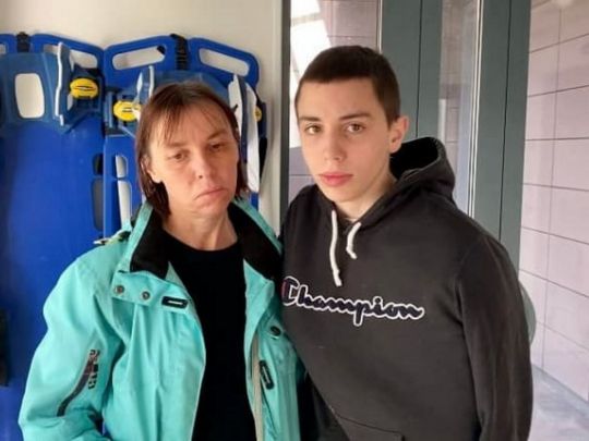 Алла Нечипоренко із сином Юрієм