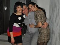 Елена Хомровая с отцом и матерью