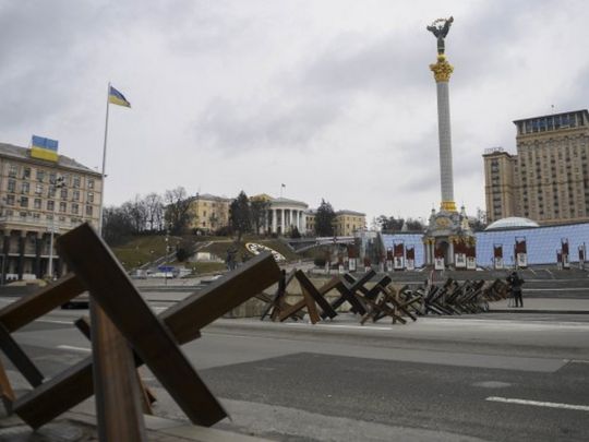Противотанковые ежи в Киеве