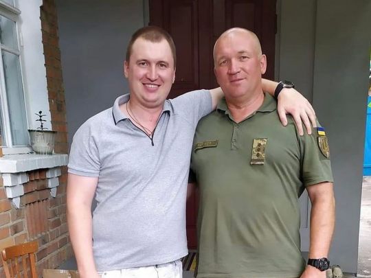 полковник ЗСУ Сергій Котенко з сином