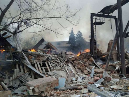 Зруйнований будинок
