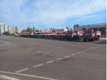 Протест пожежників в Енергодарі