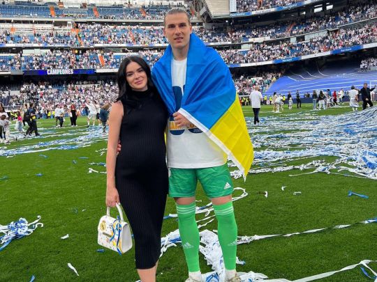 У вратаря "Реала" и сборной Украины Андрея Лунина родился первенец (фото)