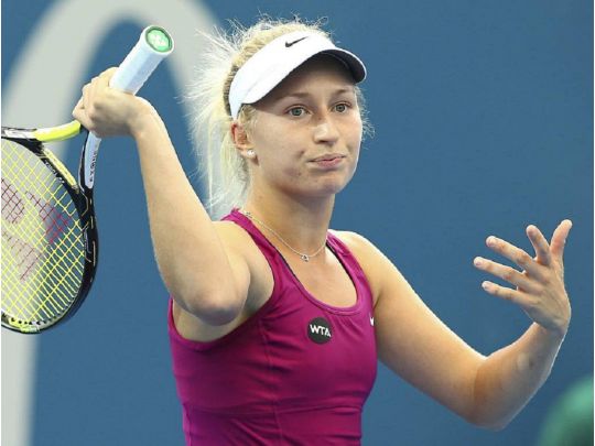 Теннисистка Дарья Гаврилова