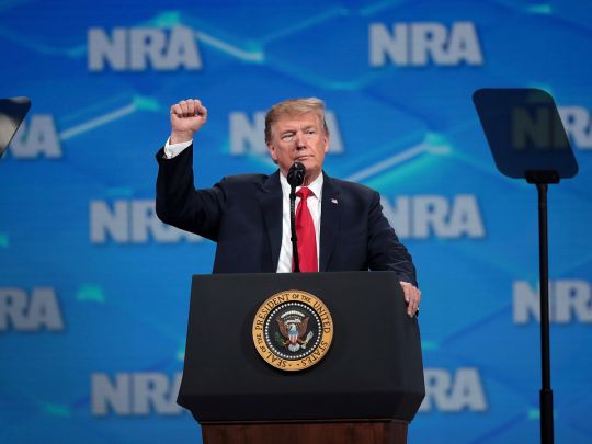 Дональд Трамп на конференції NRA