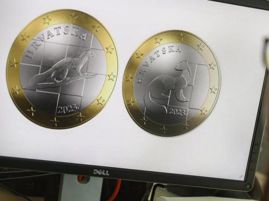 Монеты евро с хорватской символикой