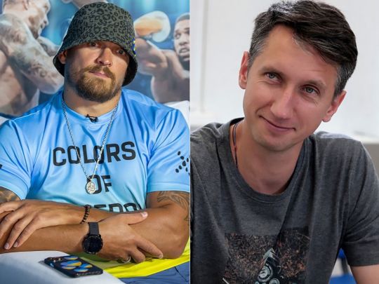 Олександр Усик та Сергій Стаховський