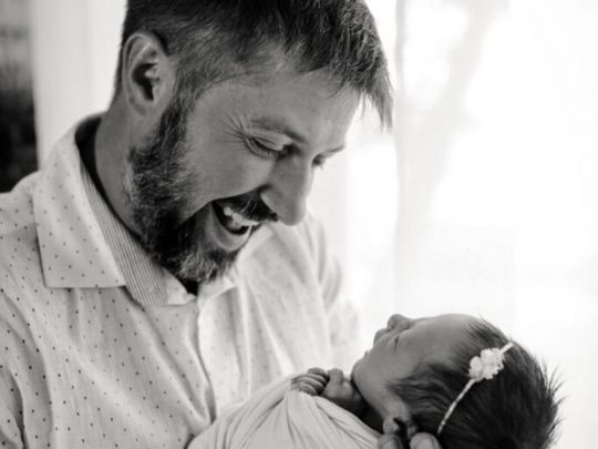 Олександр Бережок із дочкою