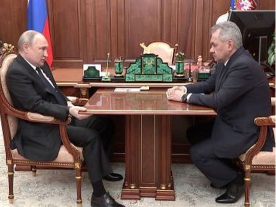 зустріч Путіна та Шойгу