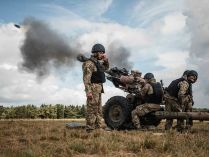 Украинские военные в бою