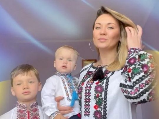 Ганна Саліванчук із синами