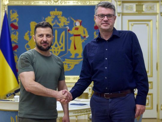 Володимир Зеленський та Урмас Рейнсалу