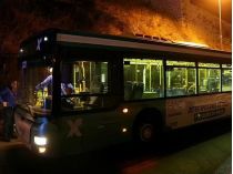 Автобус після обстрілу в Єрусалимі