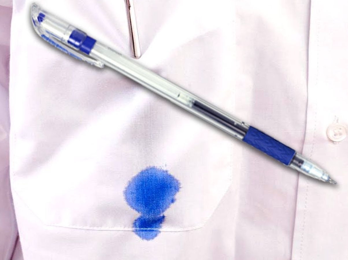 Как отстирать гелевую ручку с белого