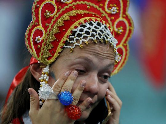 Вболівальниця збірної Росії