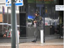 Озброєний поліціянт на місці стрілянини в Мальме