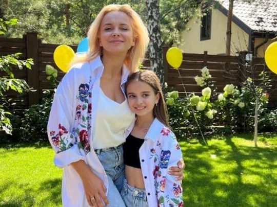 Лилия Ребрик с дочерью Дианой