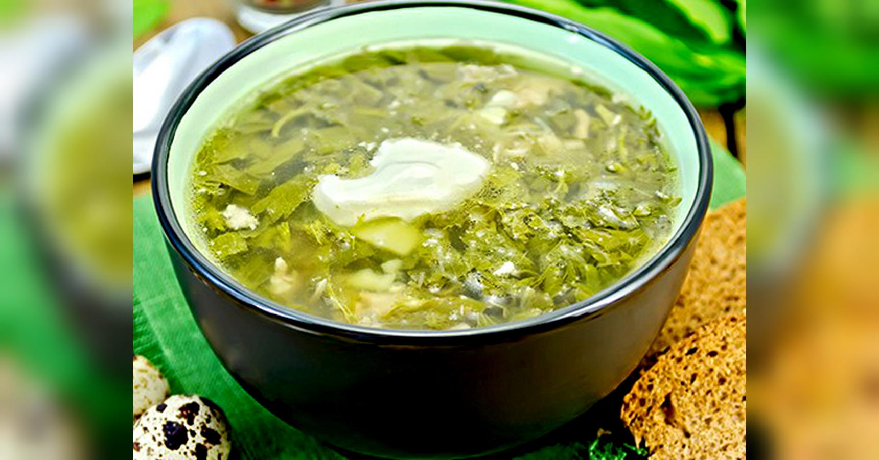 Зеленый борщ с щавелем рецепт – Украинская кухня: Супы. «Еда»