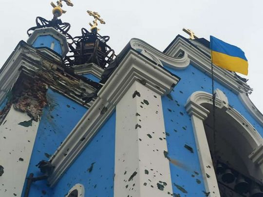 Зруйнована церква у Богородичному 