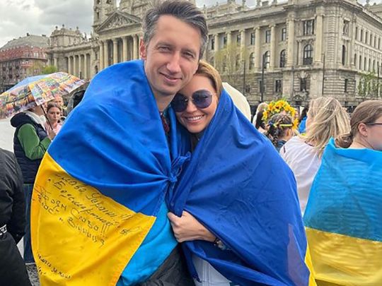Сергій Стаховський із дружиною в Будапешті