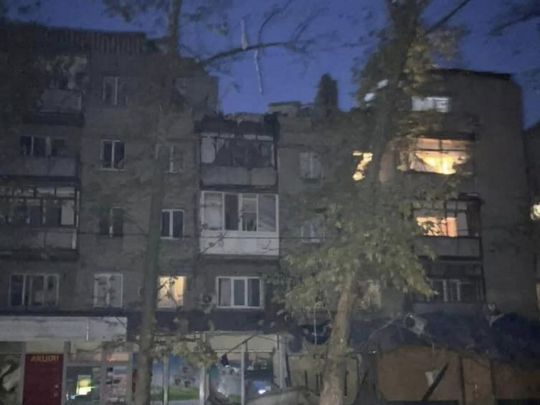 Поврежденный дом в Николаеве
