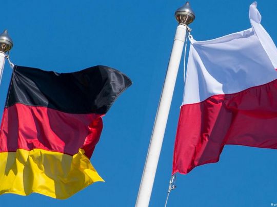 прапори Польщі та Німеччини