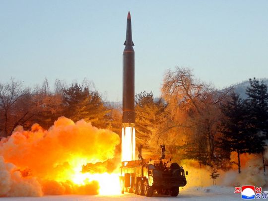Запуск балістичної ракети КНДР
