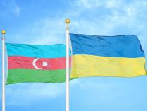 Флаги Украины и Азербайджана