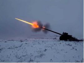 Украинская артиллерия на Донбассе