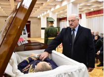 Лукашенко на похоронах Макея