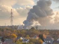 Сильный пожар на&nbsp;электроподстанции в&nbsp;Днепре: много людей остались без света (фото, видео)