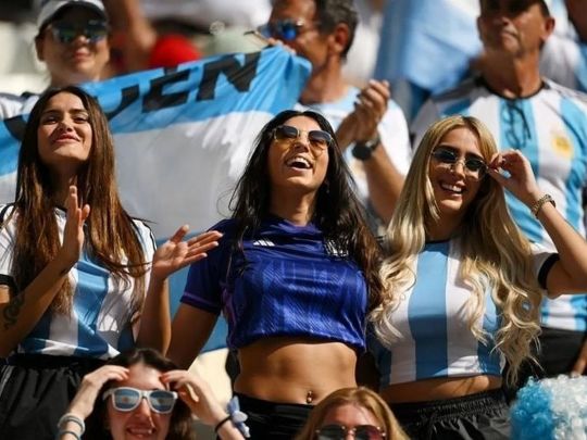 Фанатки сборной Аргентины