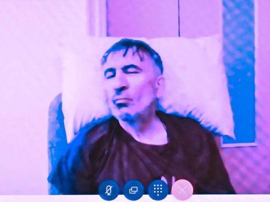 Михеил Саакашвили вышел на связь с судом онлайн