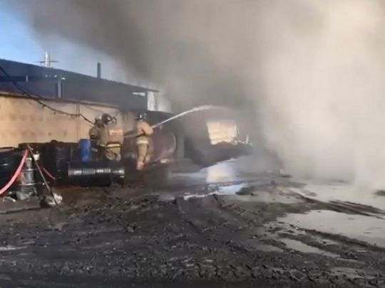 пожежа на заводі в Ростовській області