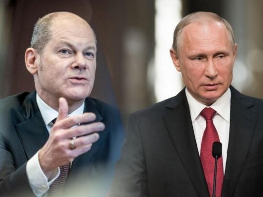 Путін та Шольц