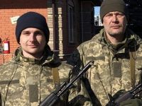 отец и сын - Олег и Никита Хомюки