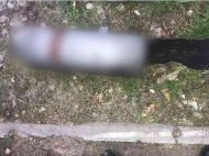 Під Києвом діти знайшли збиту ракету та&nbsp;несли її&nbsp;показувати (фото, відео)