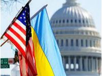 Флаги Украины и США