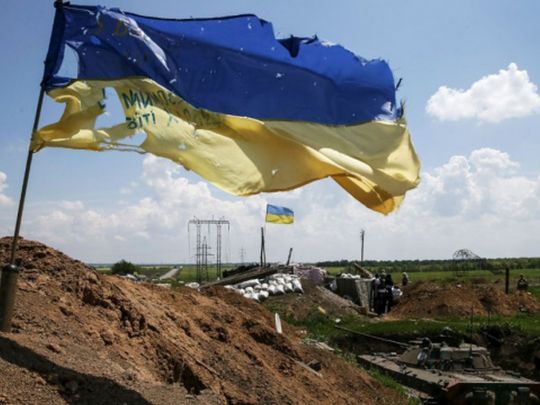Прапор України на позиціях