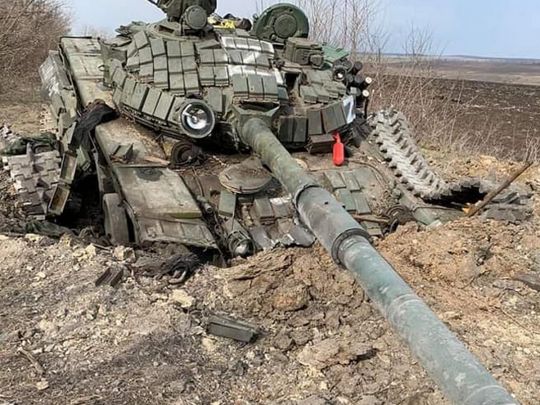 розбитий російський танк
