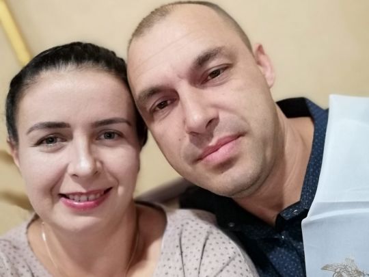 військовий Руслан Белінський та його дружина Людмила 