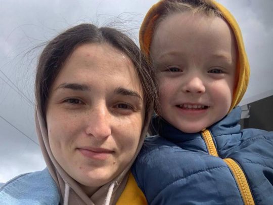 Виктория Черевань с 4-летним сыном Богданом