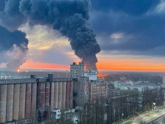 Пожар в Белгороде, архивное фото