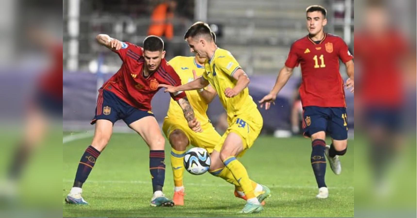 Spain U21 Ukraine U21 22 Euro 2023 group B 3rd round June 27 video