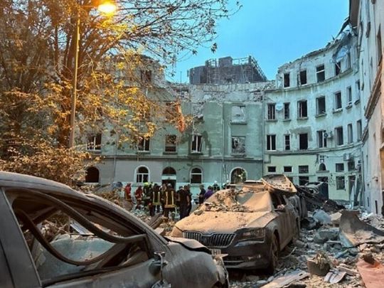 Зруйнований будинок у Львові