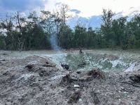 Місце влучання ракети