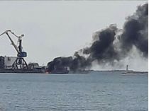 Пожежа в Бердянському морському порту, архівне фото